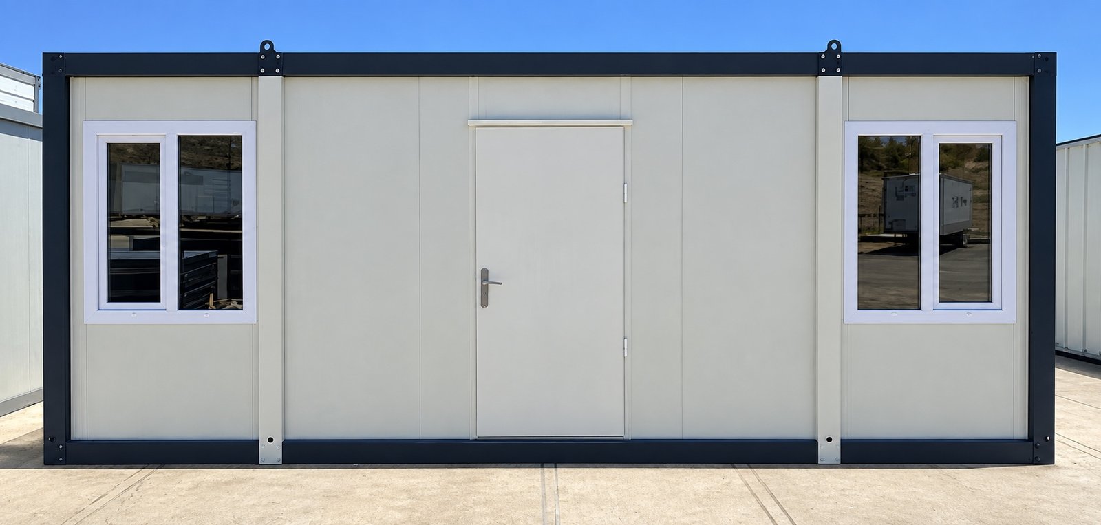 ERO 20 mobile office in the EroUnits yard